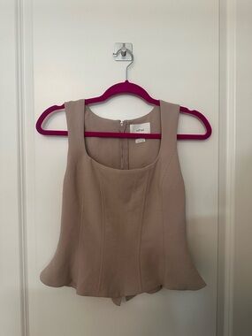 EUC ARITZIA x WILFRED - Rhodora Peplum Bustier Top, Small